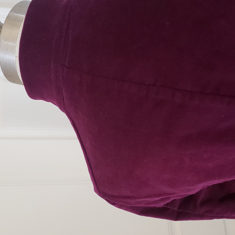 Talbots Plum Purple Velvet Tailored Blazer Jacket Size 8P Petite - Picture 8 of 12